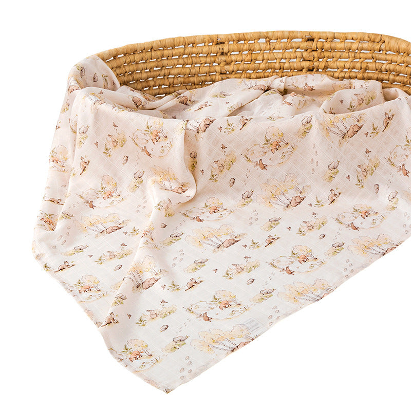 Baby Bamboo Cotton Gauze Bath Towel Newborn Blanket