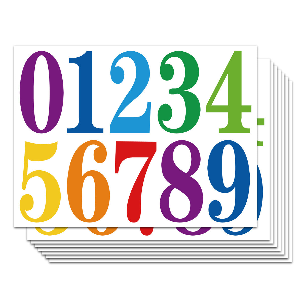 1-4 Inch Waterproof Vinyl Digital Sticker