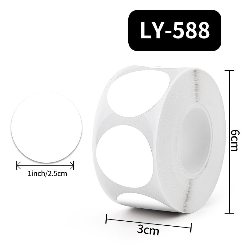 500-Pieces Multicolor Dot Round Seal Sticker