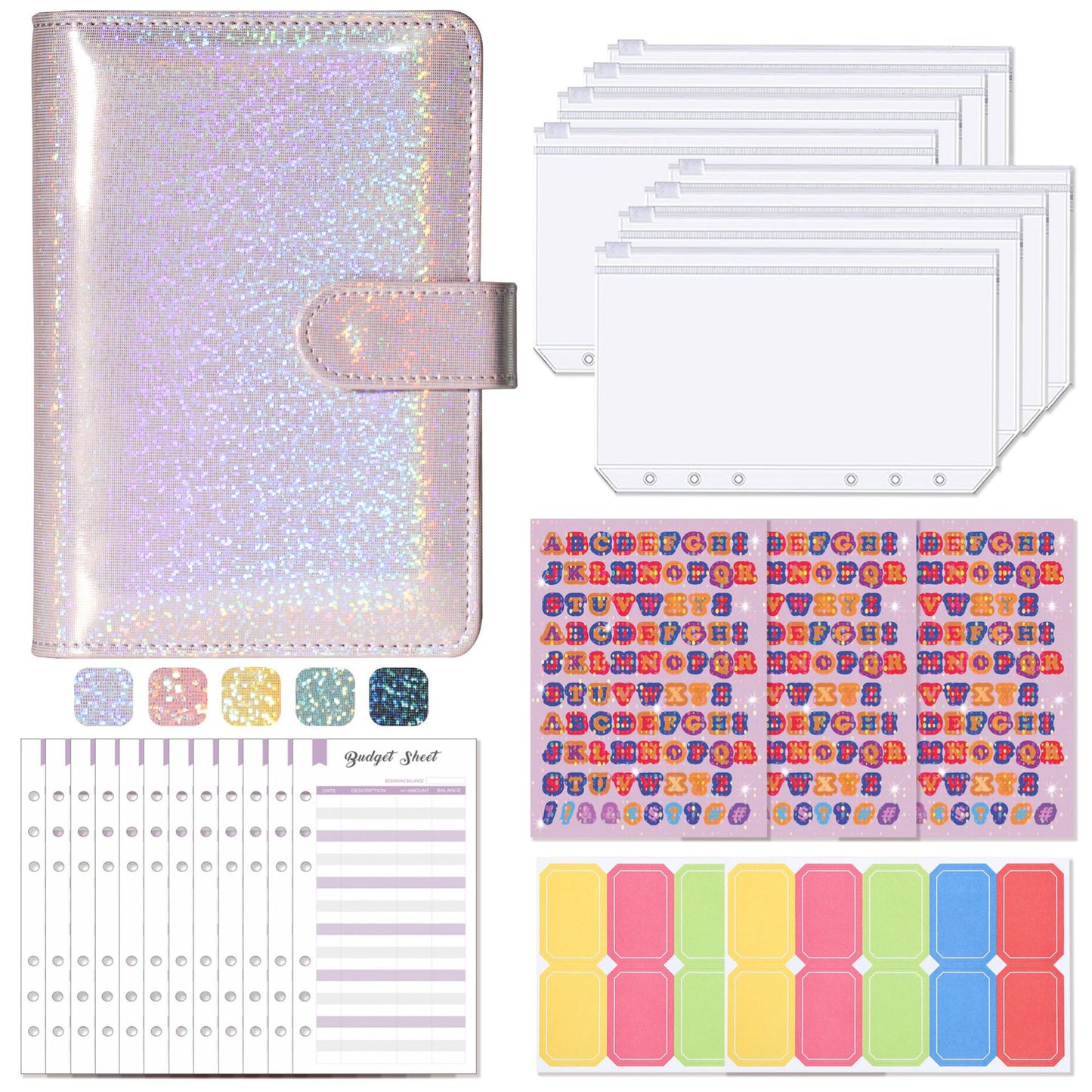 A6 Binder Budget Macaron Leather Notebook