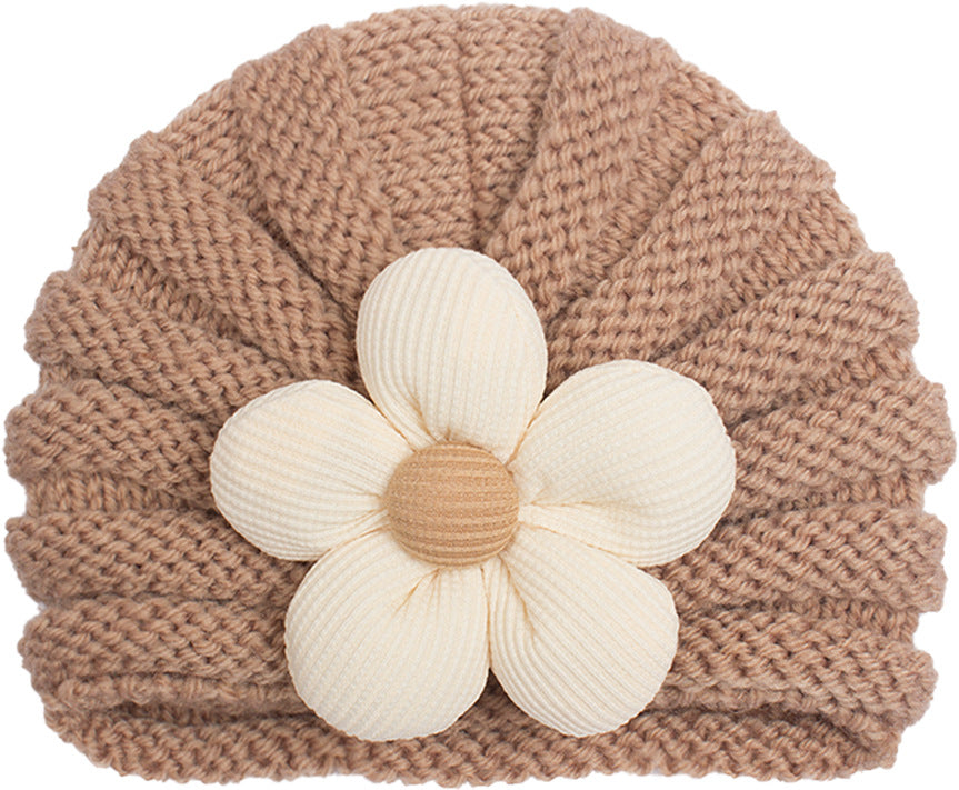 Newborn Cute Bow Knitwear Turban Cap
