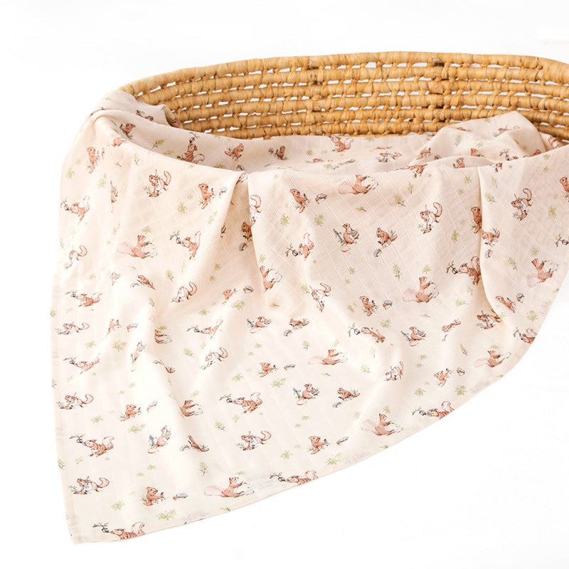 Baby Bamboo Cotton Gauze Bath Towel Newborn Blanket