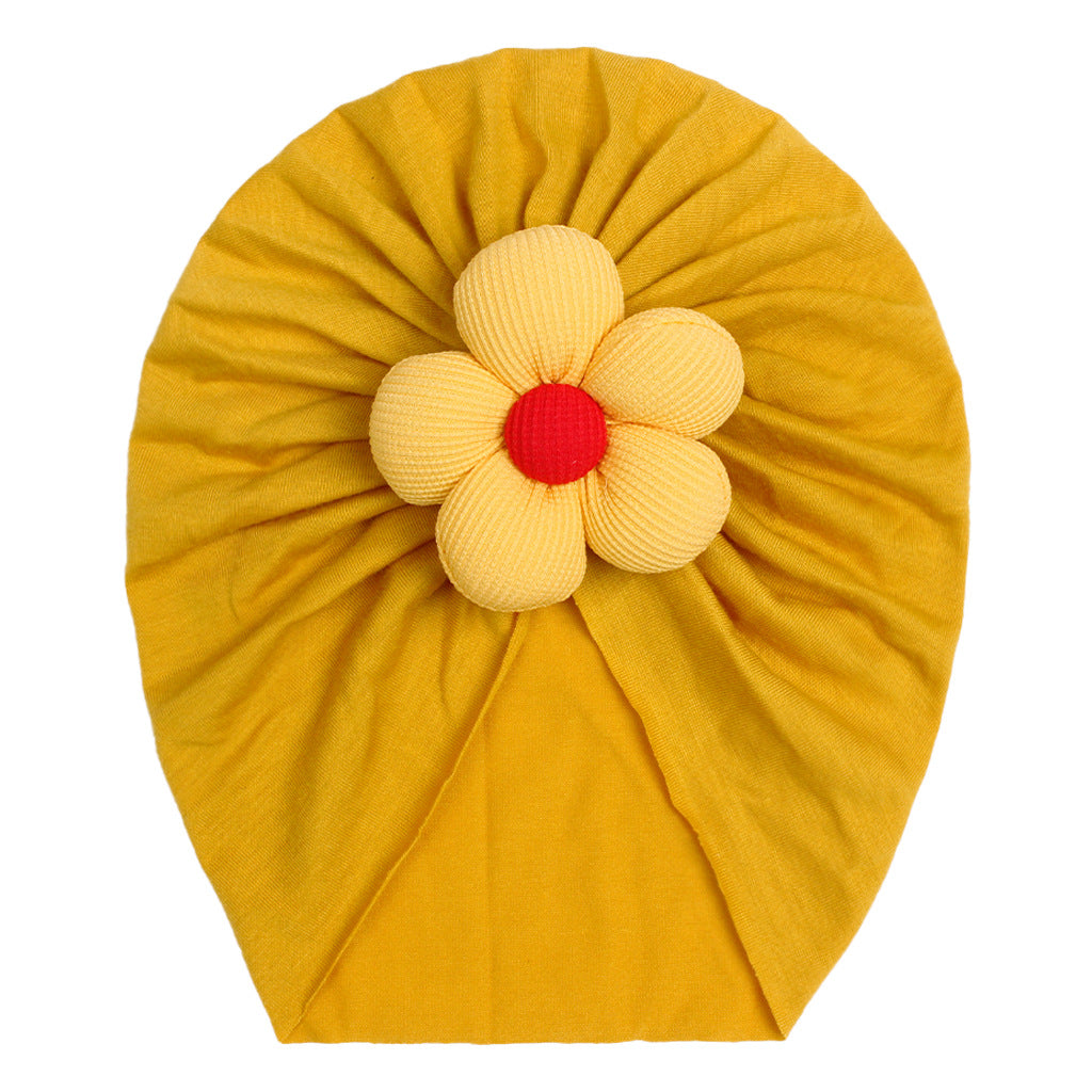 Newborn Cute Flower Turban Cap