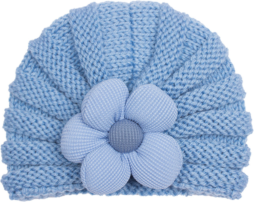 Newborn Cute Bow Knitwear Turban Cap