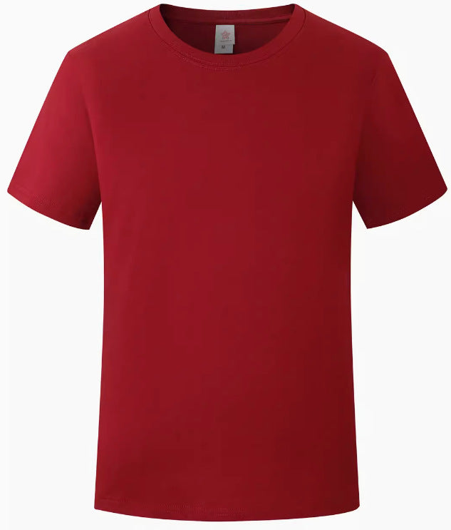 Summer Children Casual Pure Color Cotton Short Sleeve T-Shirt