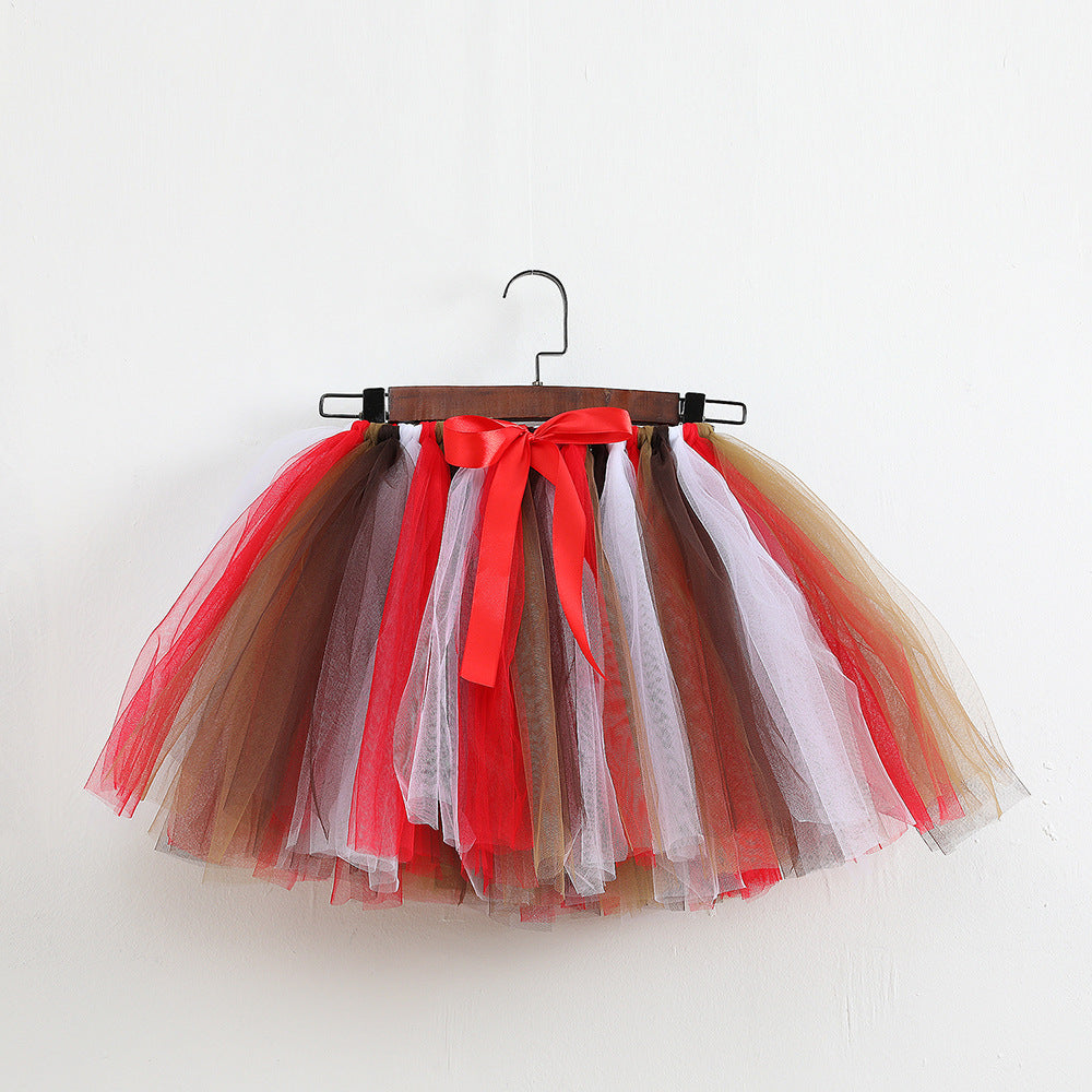 Sequin Mesh Handmade Tie Strip Toddler Girls Tutu Skirt