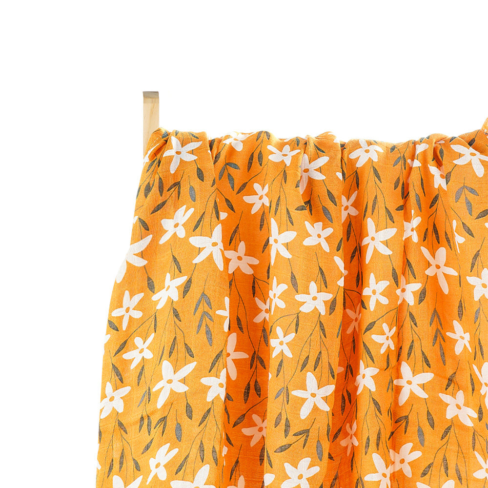 Baby Basic All Over Print Swaddling Wrap Bath Towel