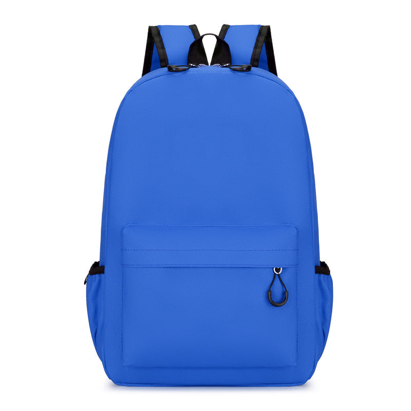 Children Fashion Girls Boys Color Matching Canvas Backpack School Bag