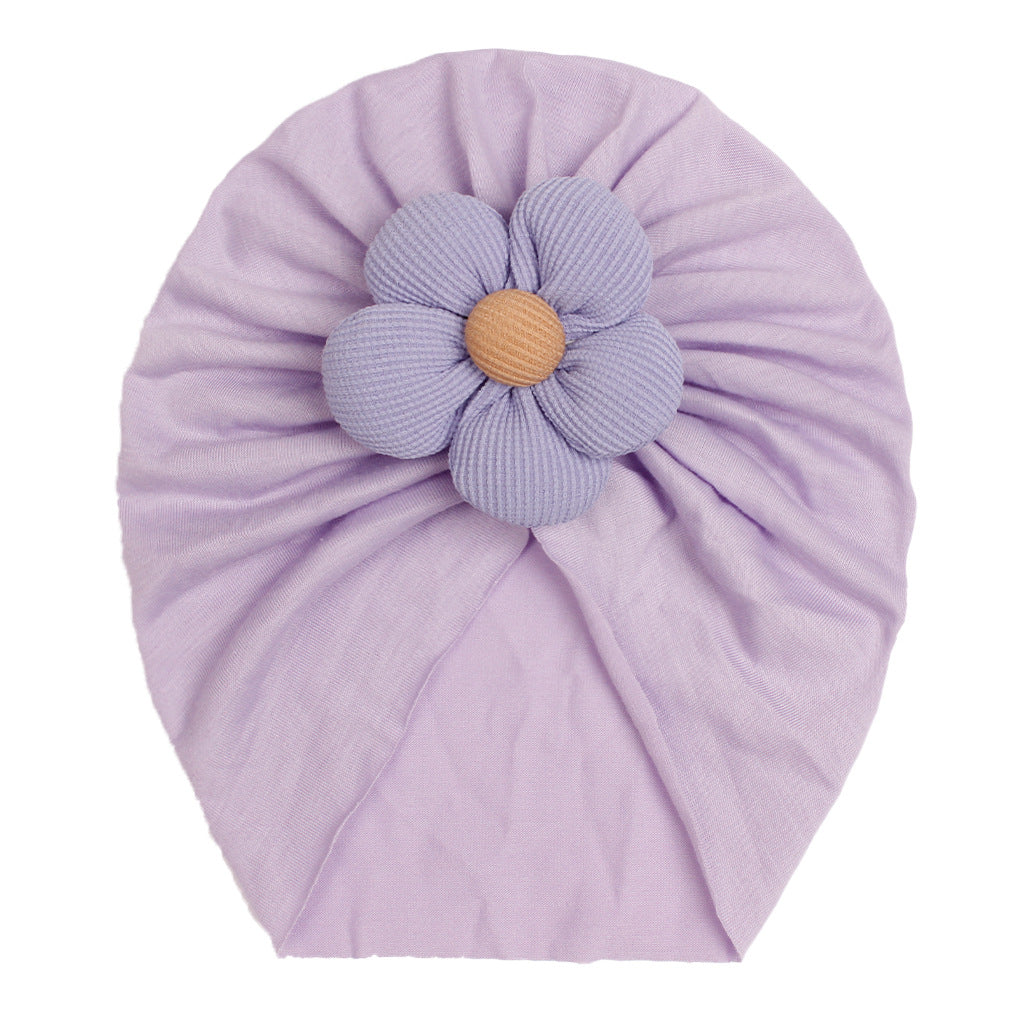 Newborn Cute Flower Turban Cap