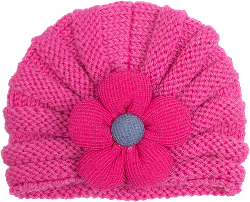 Newborn Cute Bow Knitwear Turban Cap