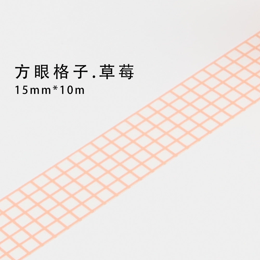 10m Plaid Sticker Basic Hand Account Paper Tape