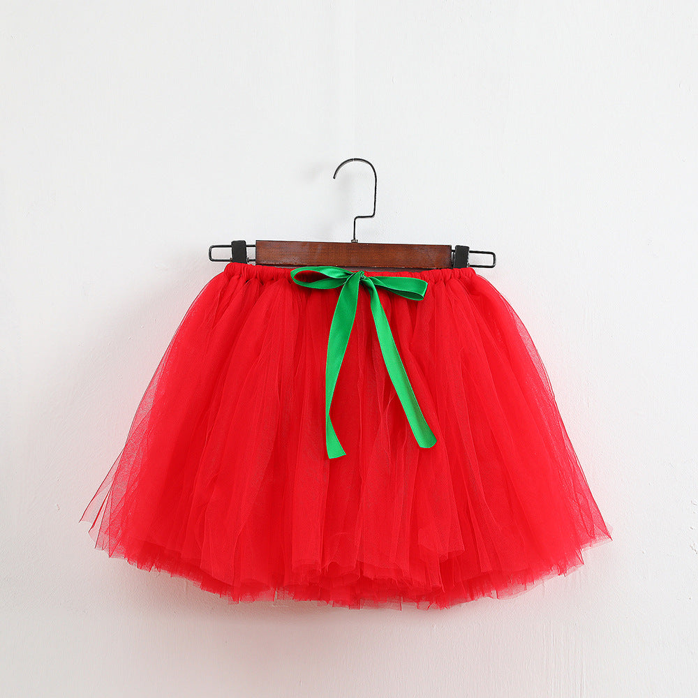 Sequin Mesh Handmade Tie Strip Toddler Girls Tutu Skirt