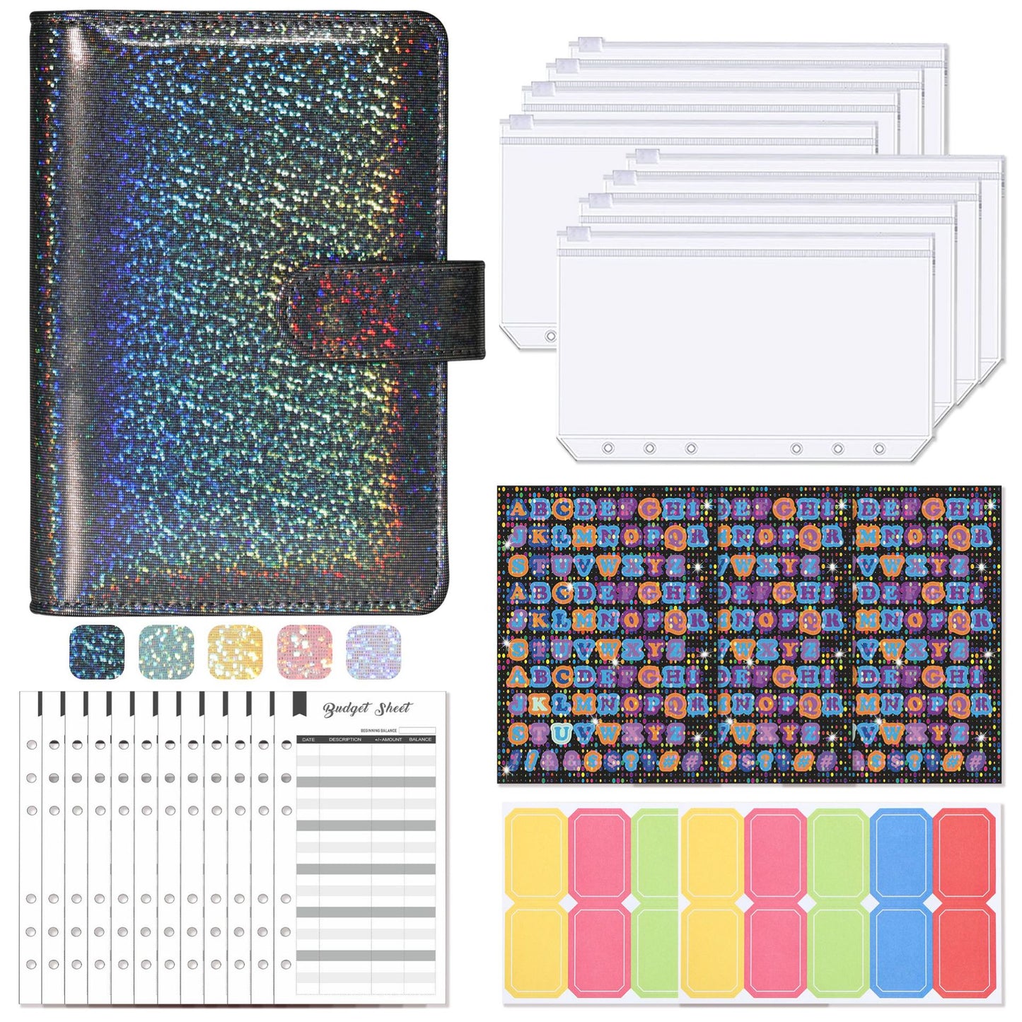 A6 Binder Budget Macaron Leather Notebook