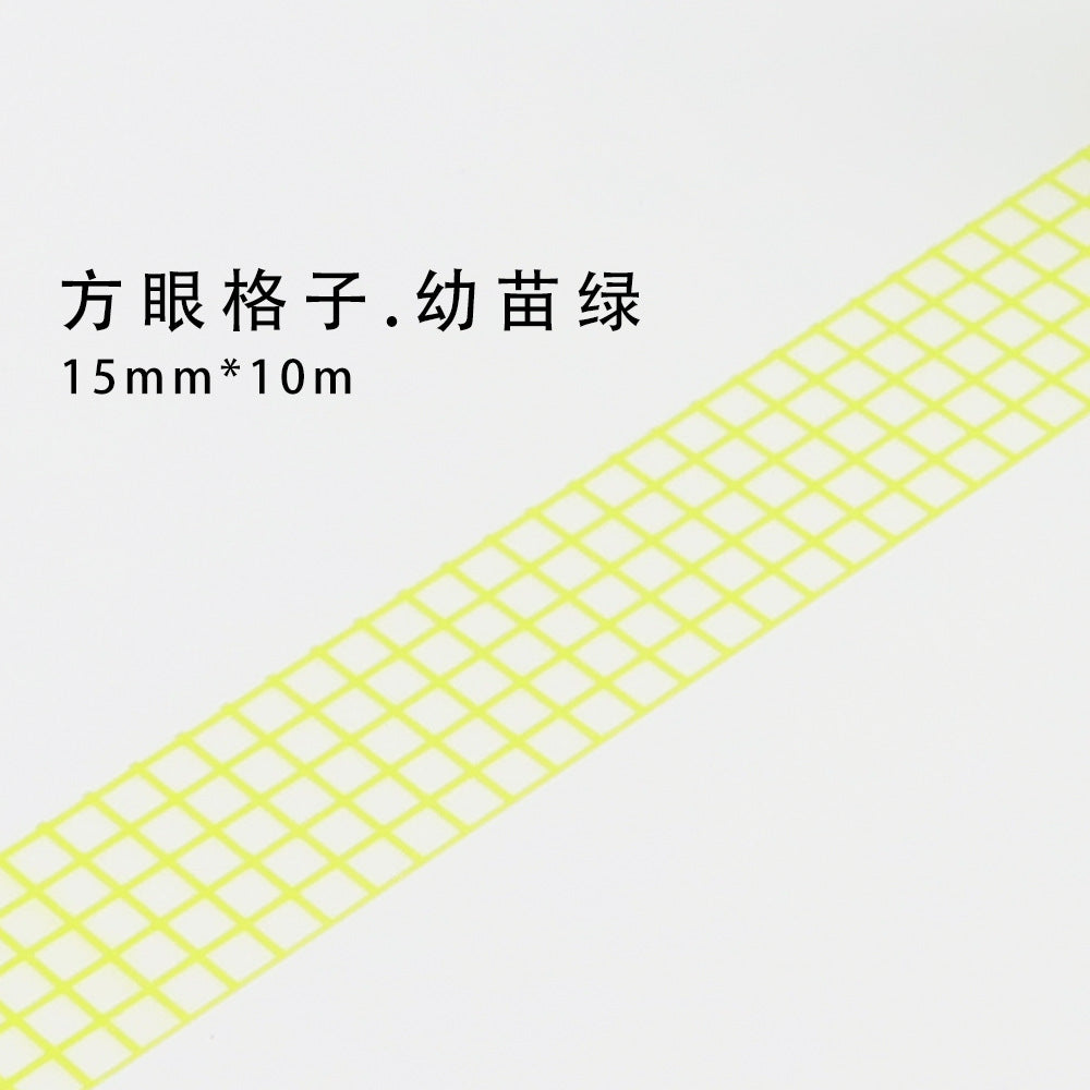 10m Plaid Sticker Basic Hand Account Paper Tape