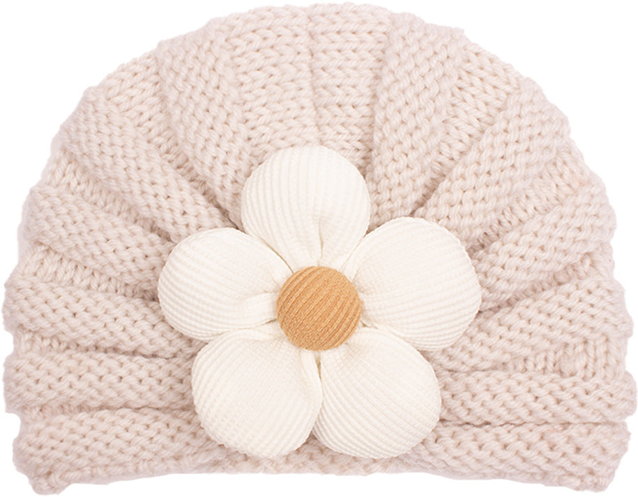 Newborn Cute Bow Knitwear Turban Cap
