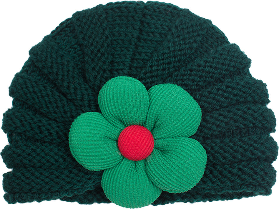 Newborn Cute Bow Knitwear Turban Cap
