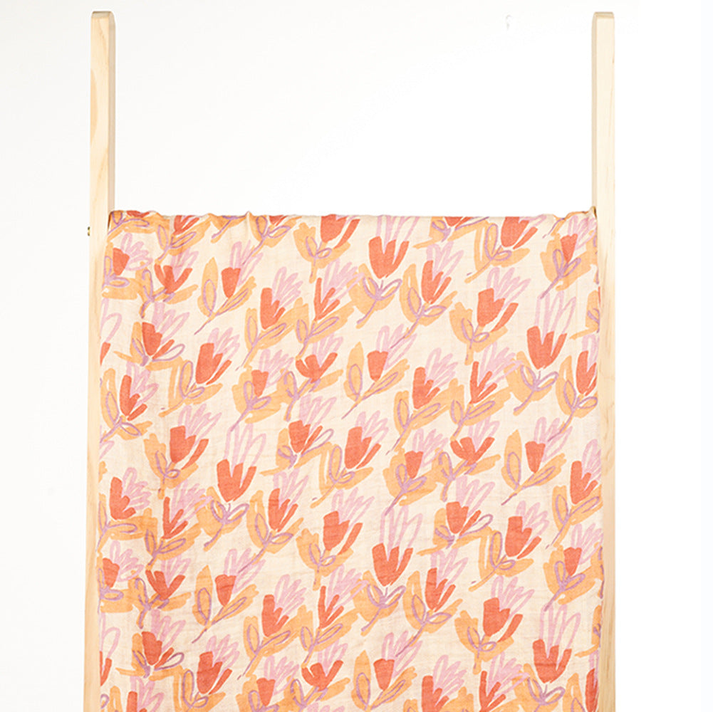 Baby Basic All Over Print Swaddling Wrap Bath Towel