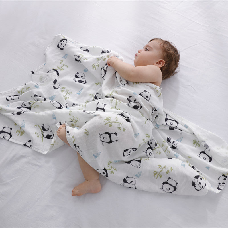 Baby Bamboo Cotton Gauze Bath Towel Newborn Blanket