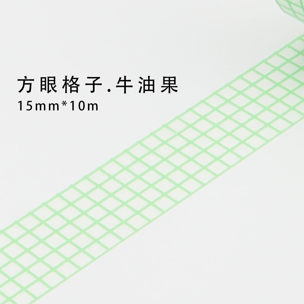 10m Plaid Sticker Basic Hand Account Paper Tape