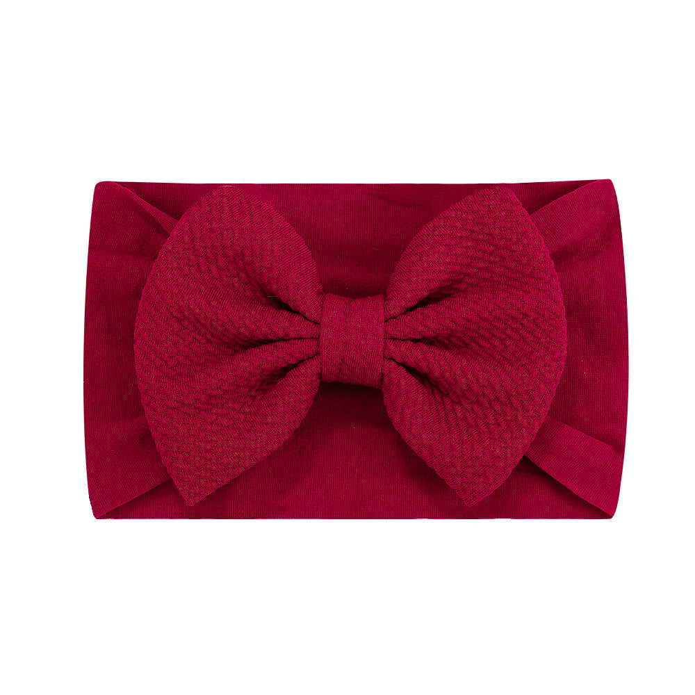 Cute Fashion Solid Color Baby Bow Headband