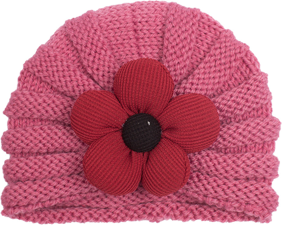 Newborn Cute Bow Knitwear Turban Cap