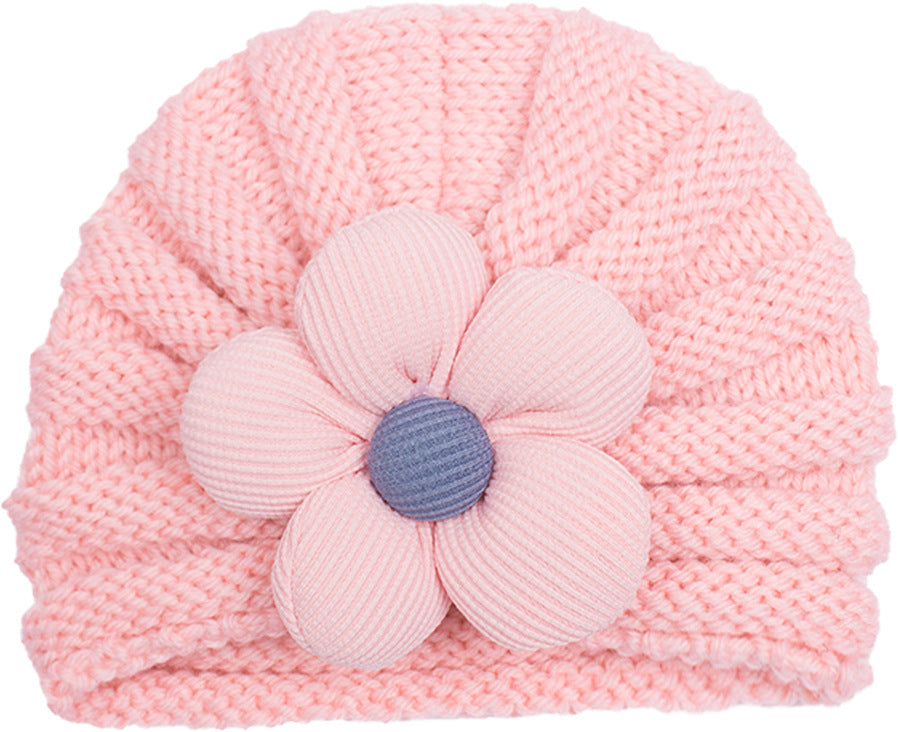 Newborn Cute Bow Knitwear Turban Cap