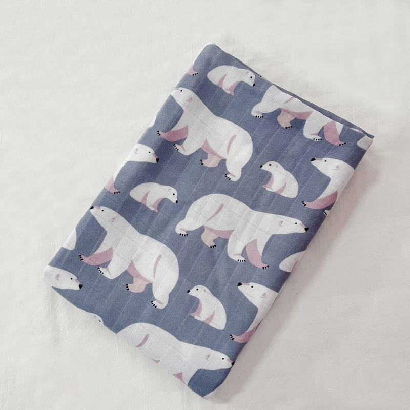 Baby Bamboo Cotton Gauze Bath Towel Newborn Blanket
