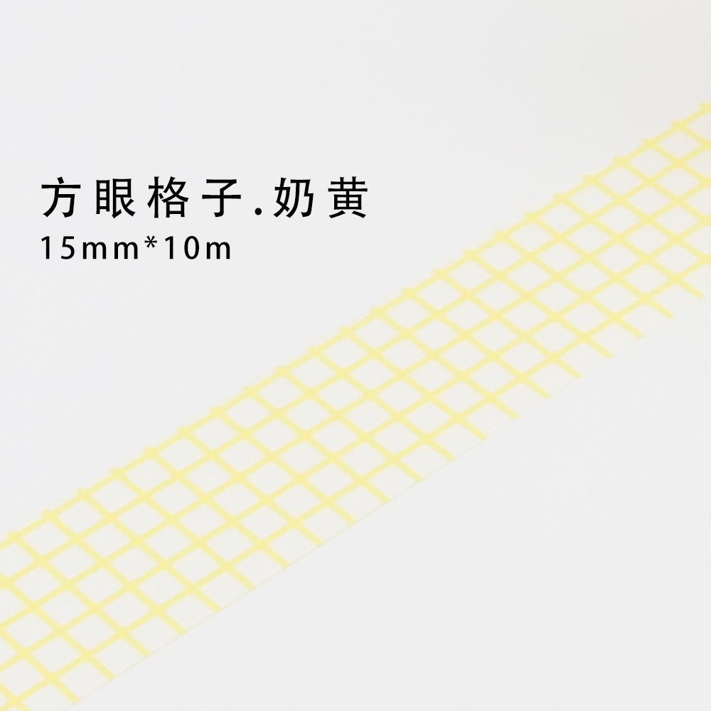 10m Plaid Sticker Basic Hand Account Paper Tape
