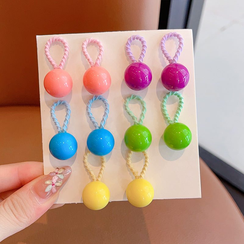 Kids Girls Cute Sweet Hair Rings