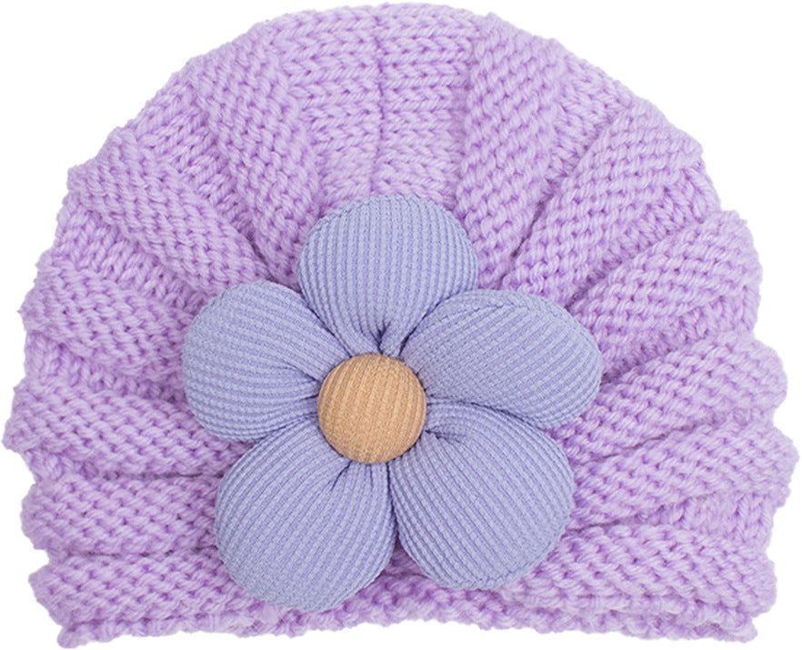 Newborn Cute Bow Knitwear Turban Cap