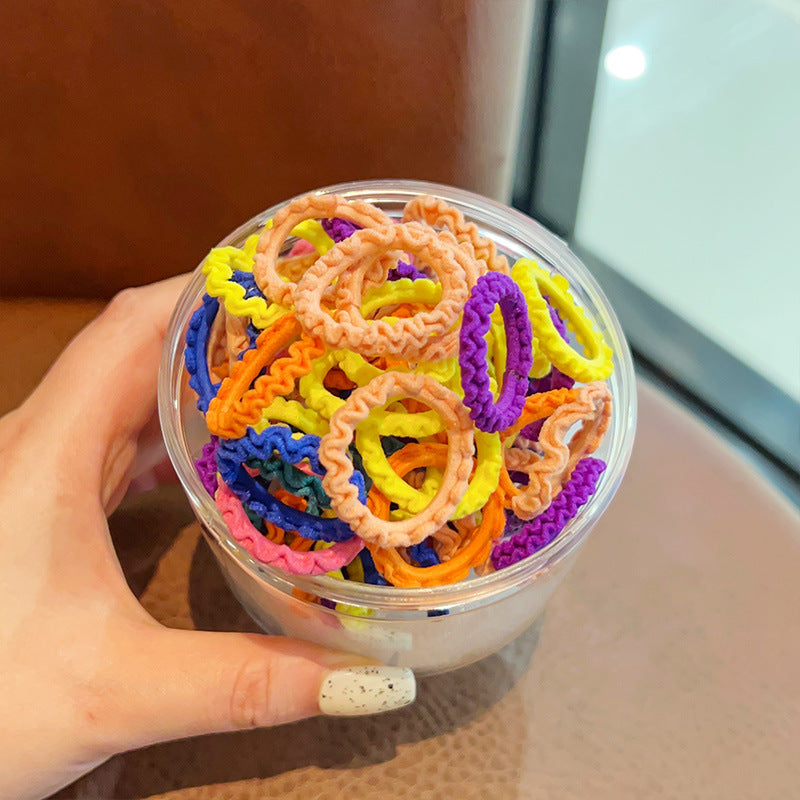 Kids Girls Cute Sweet Multicolor Hair Rings