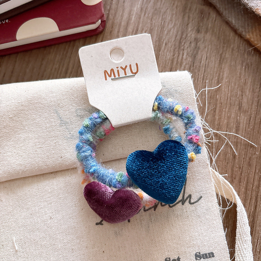 Kids Girls Sweet Cute Heart Hairpin