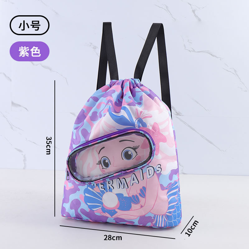 Waterproof Kids Swimming Storage Bag Dry And Wet Separate Storage Backpack