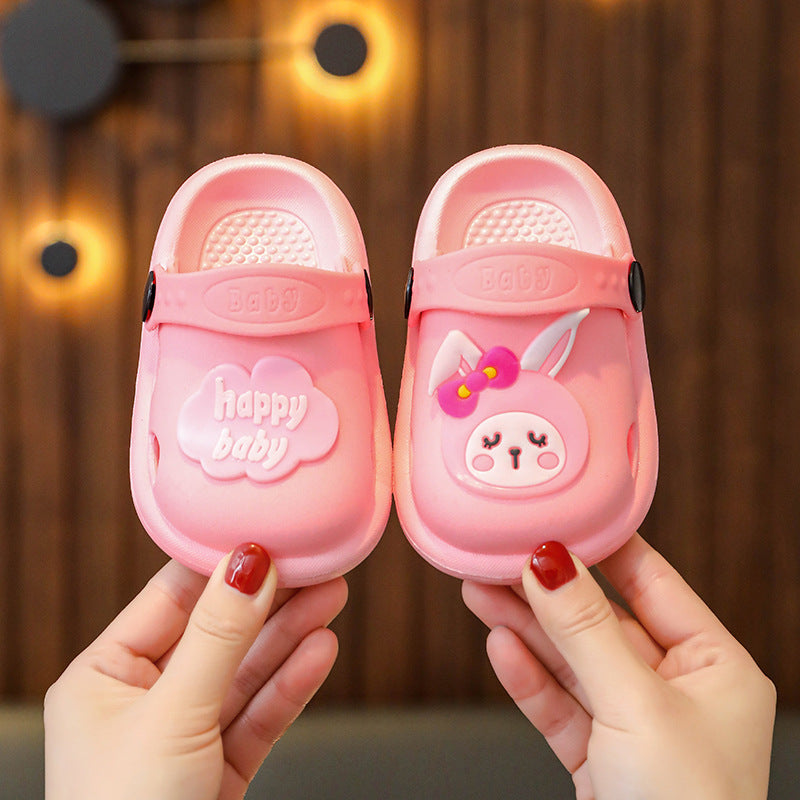 Children Kids Baby Fashion Girls Boys Cartoon Duck Soft Sole Casual Clogs Slippers Shoes