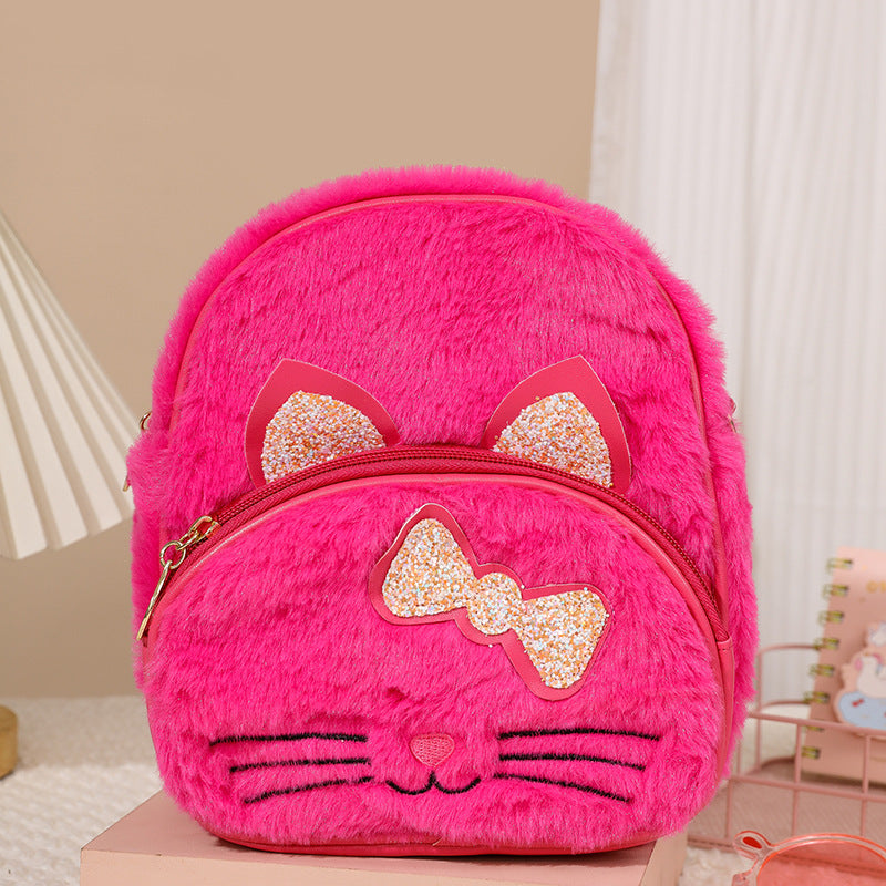 Cute Children'S Plush Backpack