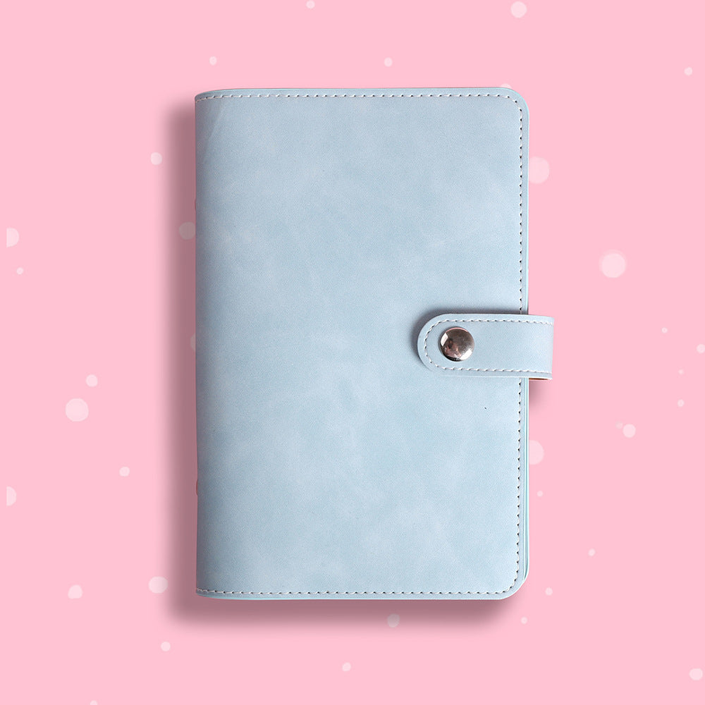 A6 Loose-Leaf Detachable Buckle Simple Hand Account Soft Leather Notebook