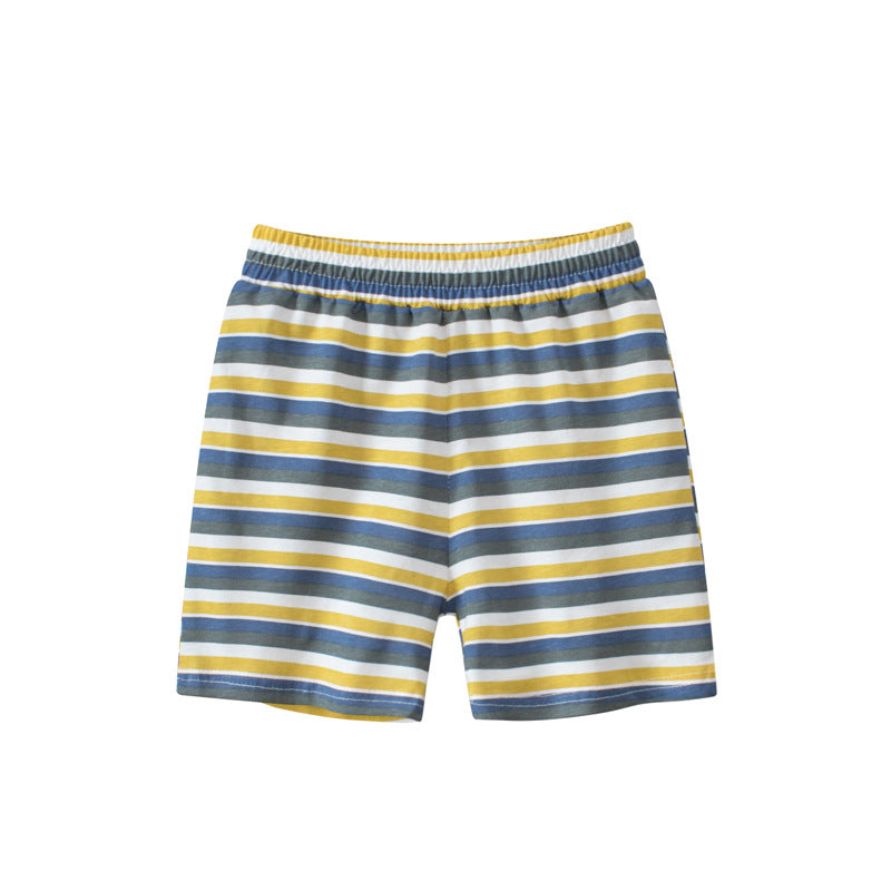 Children Kids Baby Fashion Boys Casual Basic Stripe Print Shorts