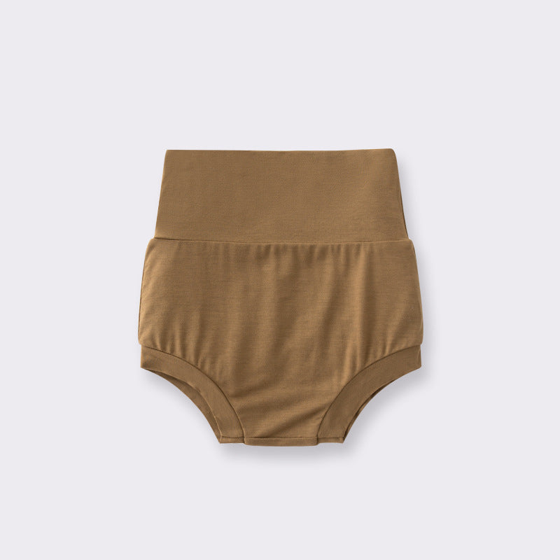 Toddlers Newborn Baby Fashion Girls Boys Casual Basic High Waist Solid Color Shorts