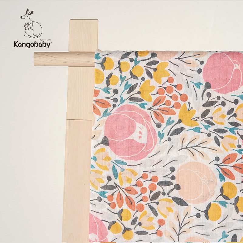 Baby Basic All Over Print Swaddling Wrap Bath Towel