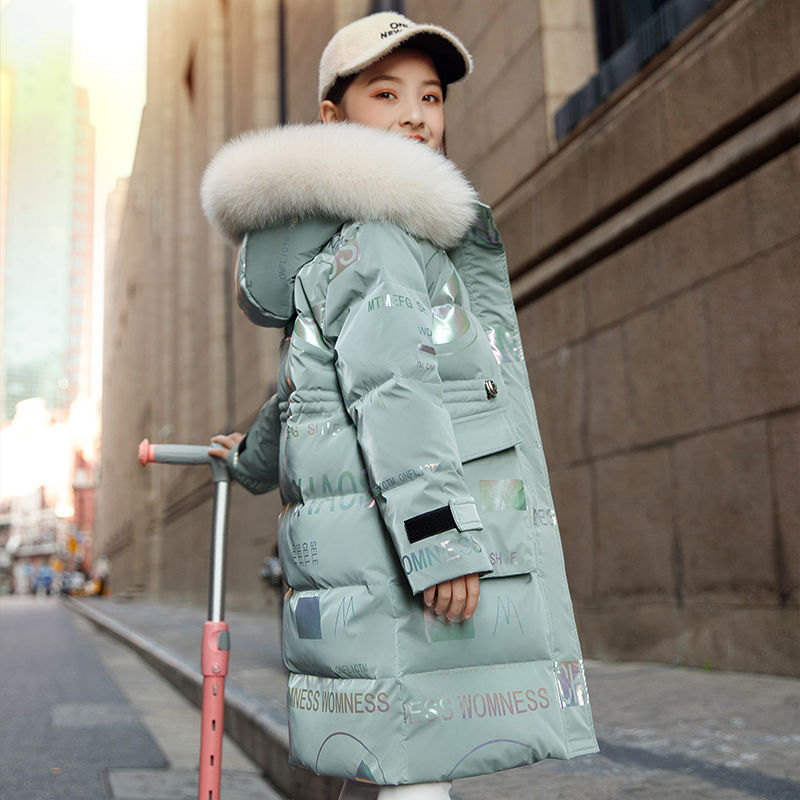 Winter Children Kids Toddlers Girls Hooded Warm Thickened Padded Jacket