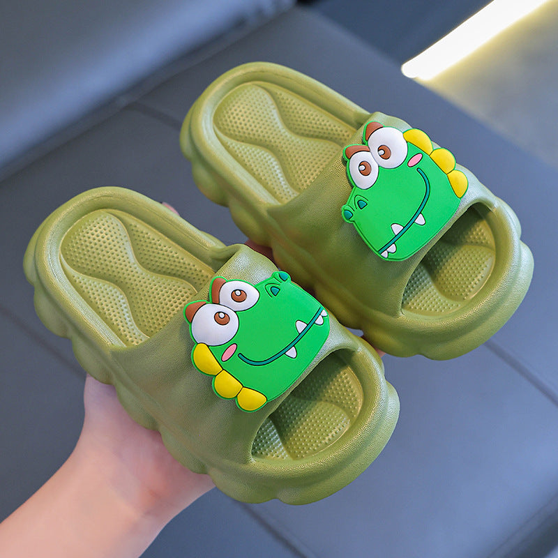 Kids Boys Girls Casual Cute Cartoon Thick-Soled Slippers