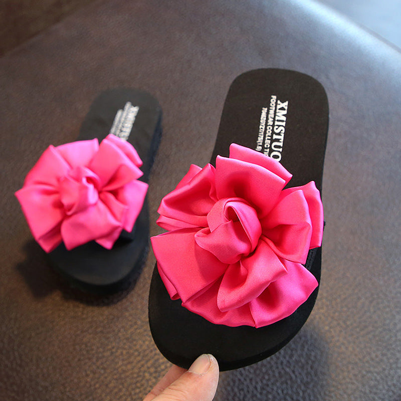 Children Kids Baby Fashion Girls Fashion Floral Slippers Beach Shoes