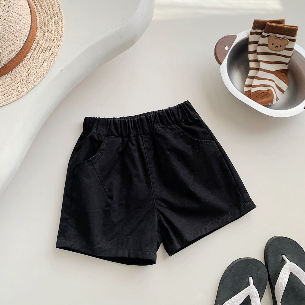 Children Kids Baby Fashion Girls Casual Solid Color Shorts
