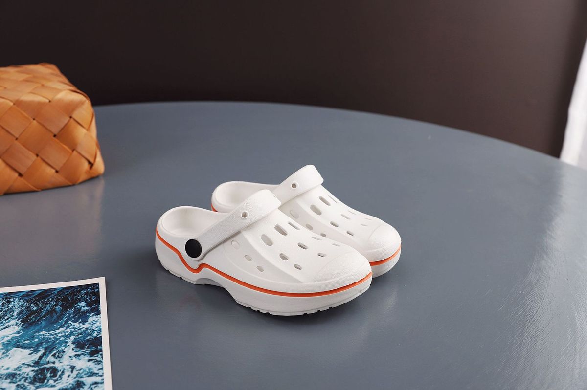 Children'S Fashion Cute Solid Color Non-Slip Waterproof Breathable Hole Shoes
