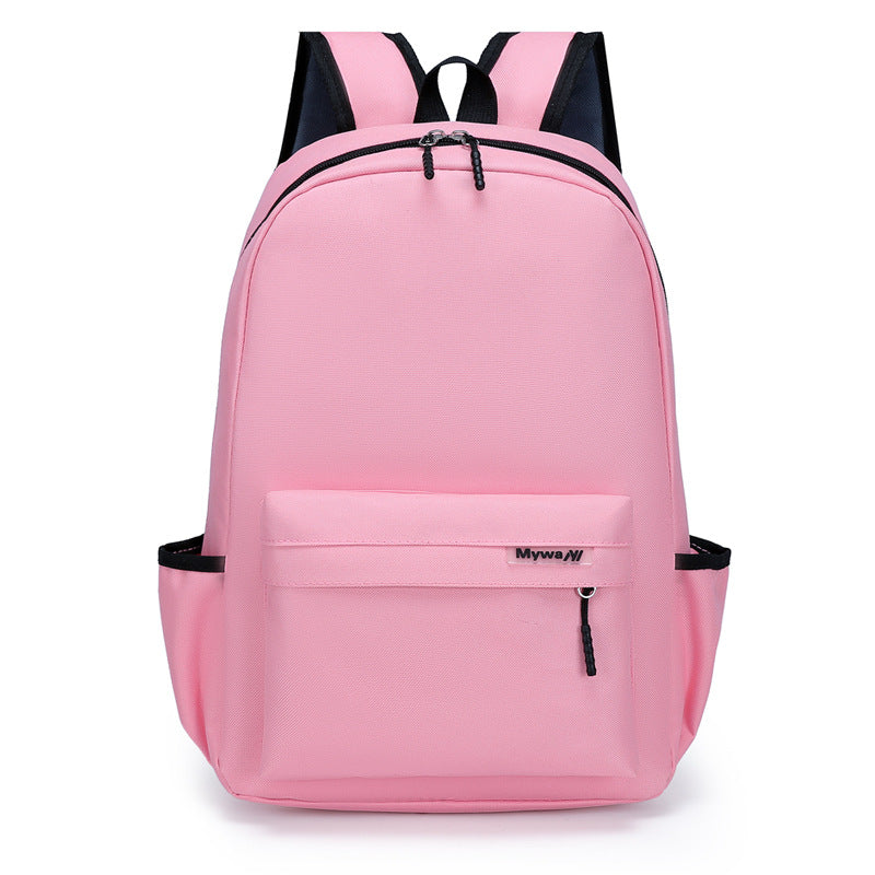 Children Fashion Girls Boys Color Matching Nylon Backpack School Bag