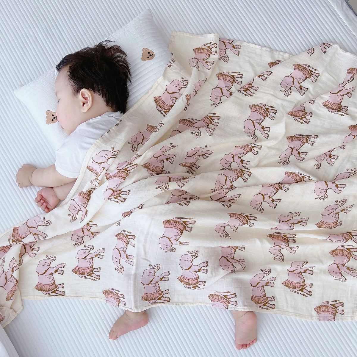 Baby Bamboo Cotton Gauze Bath Towel Newborn Blanket