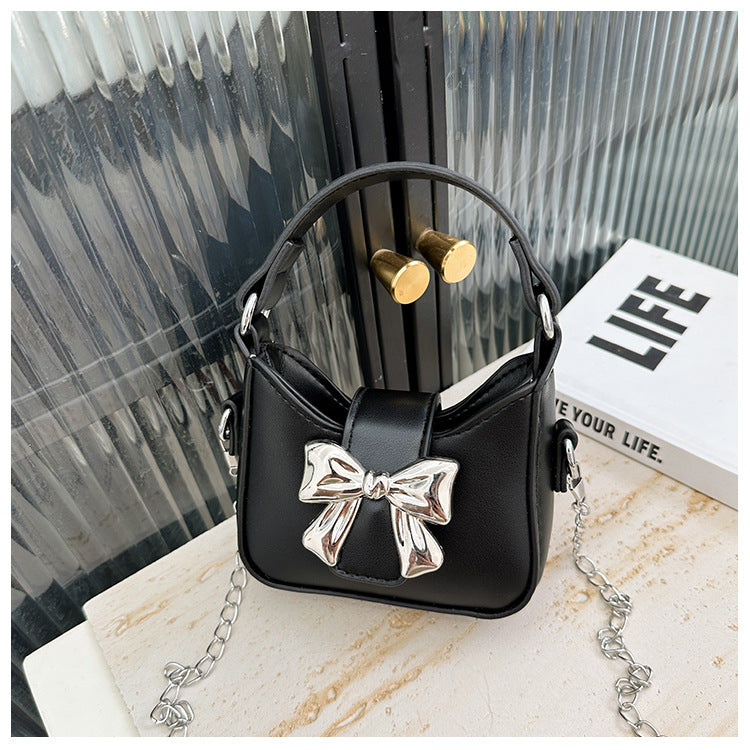 Kids Casual Cute Bow Chain Crossbody Bag