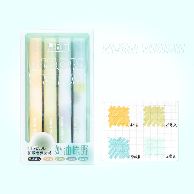 Fashion Gradual Color Highlighter Mark Pen 4pieces/Set