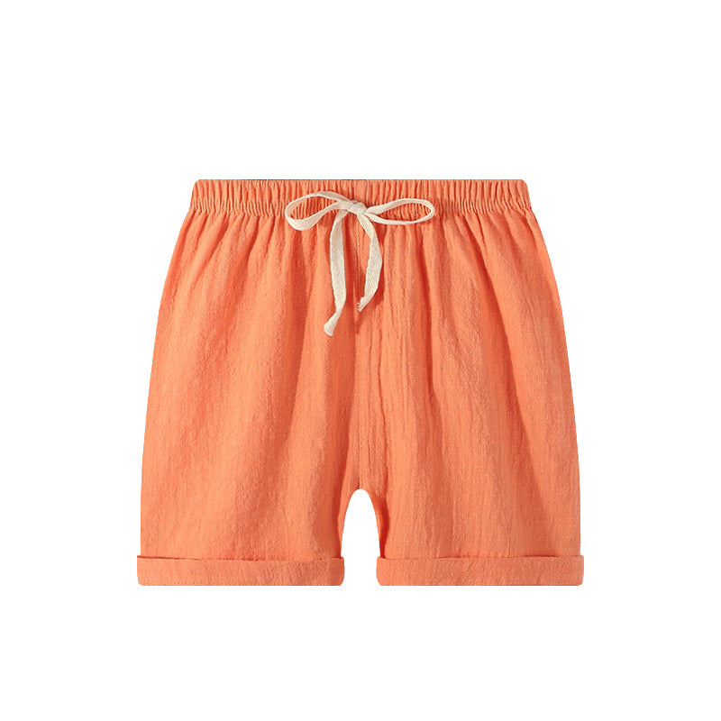 Children Kids Baby Fashion Girls Boys Casual Basics Plain Color Shorts