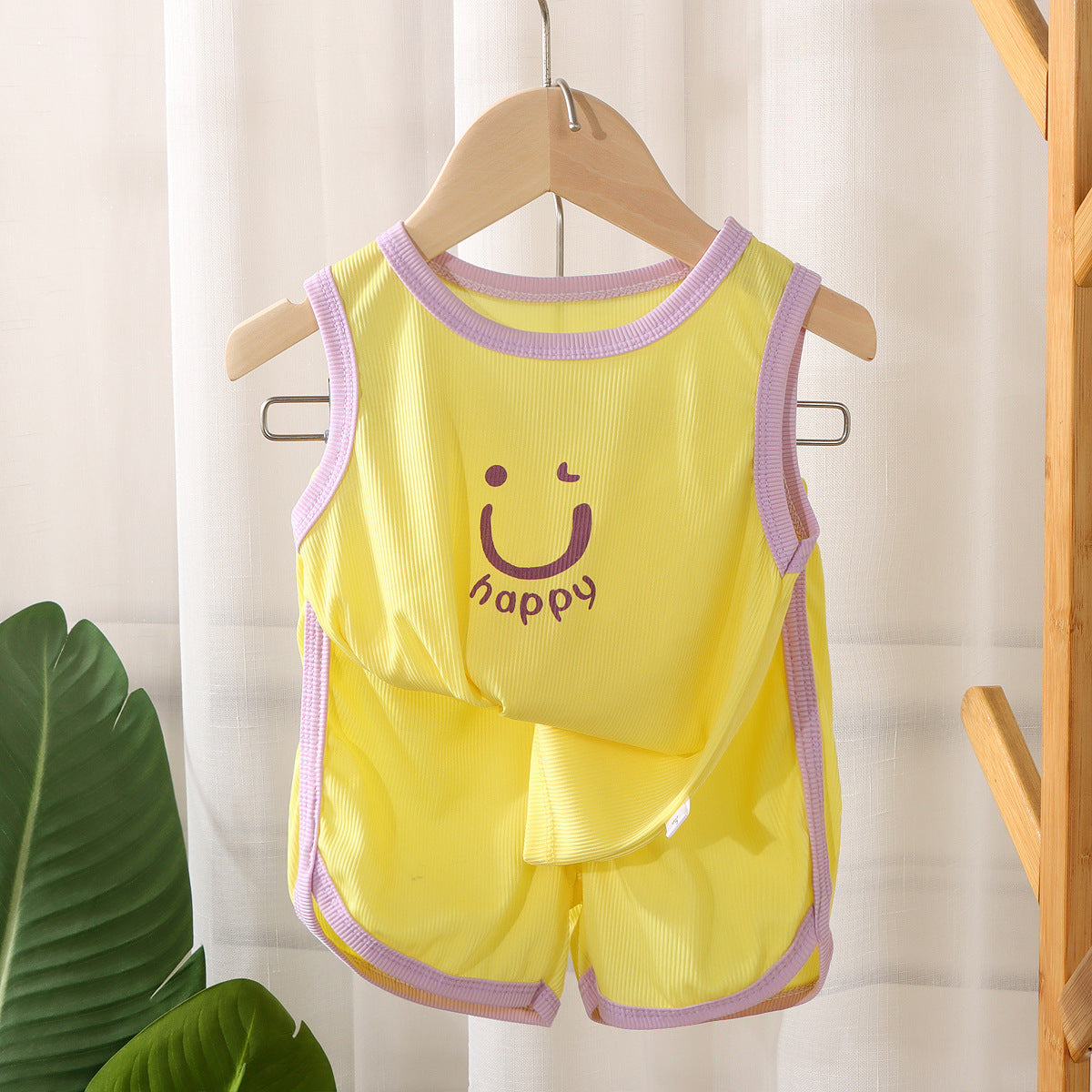 Summer Toddler Boys Girls Sleeveless Tank Top Shorts Thin Set